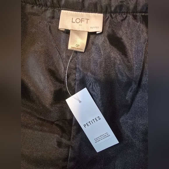 Ann Taylor LOFT Blue, Black & White Tweed Skirt size 0 petites - Picture 2 of 5